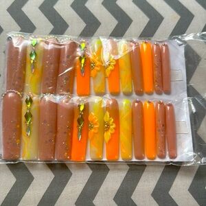 Handmade Gel Nails With Designs